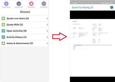 Generate PDF Quotes .